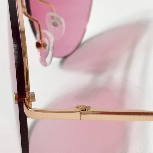 Pink Aviator sunglasses.  NWOT - Picture 5 of 6